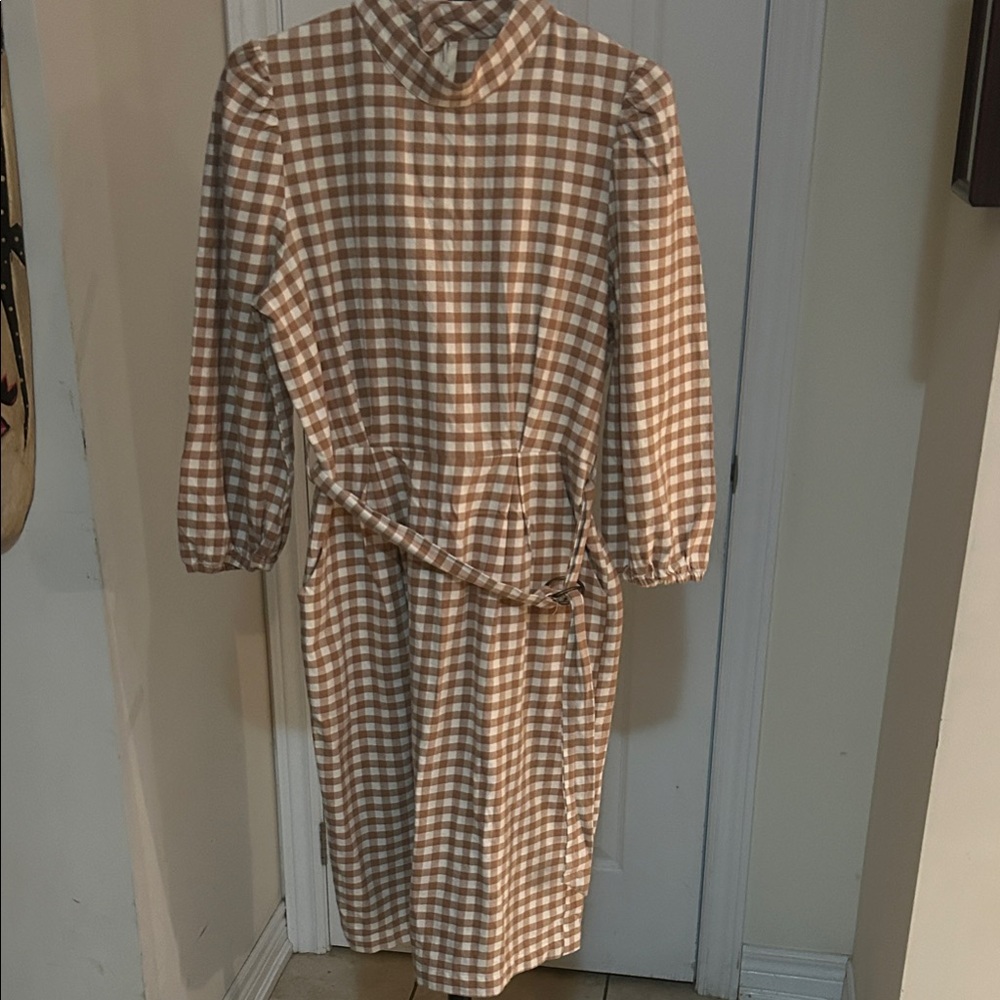 Eve Gravel franklin Checkered Dress 100% Cotton